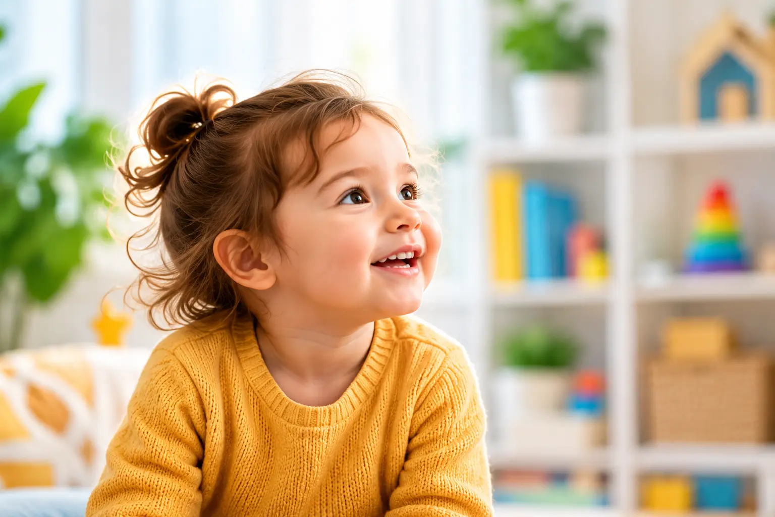 Young child exploring and learning during early intervention